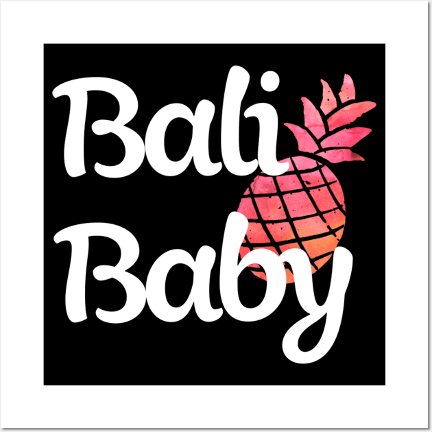 Bali Baby | Pineapple Design Wall Art by ABcreative